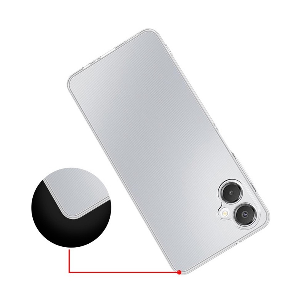 Průhledný gelový obal na Samsung Galaxy A07 4G - průhledný