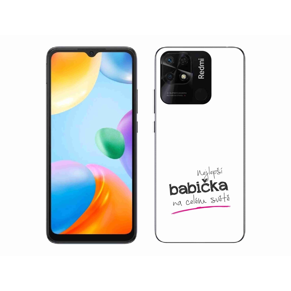 Gelový kryt mmCase na Xiaomi Redmi 10C - nejlepší babička 4 bílé pozadí