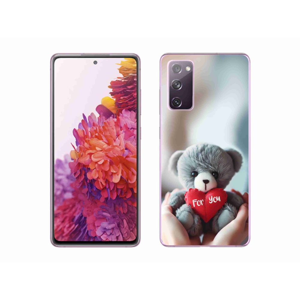Gelový kryt mmCase na Samsung Galaxy S20 FE - medvídek pro zamilované