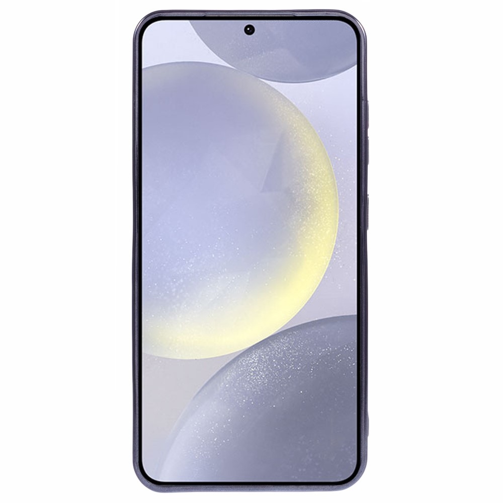 Clear obal s ochranou fotoaparátu a podporou MagSafe na Samsung Galaxy S25 - černý