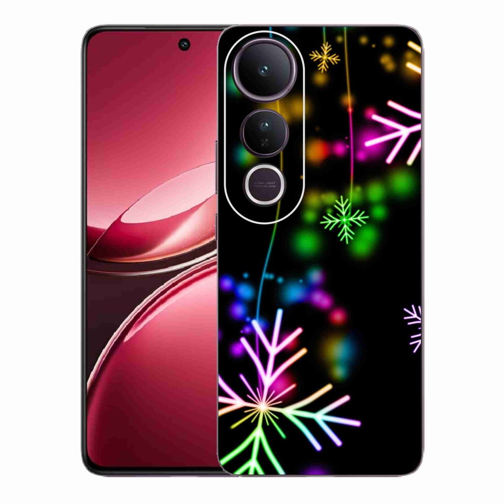 Gelový kryt mmCase na Vivo V50 Lite 4G/5G - barevné vločky