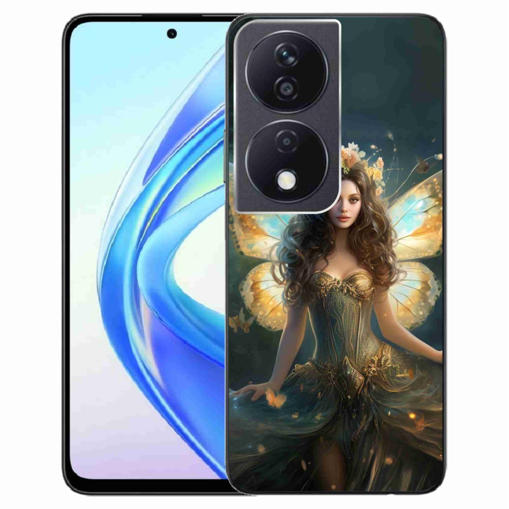 Gelový kryt mmCase na Honor X7b/Honor 90 Smart - motýlí žena