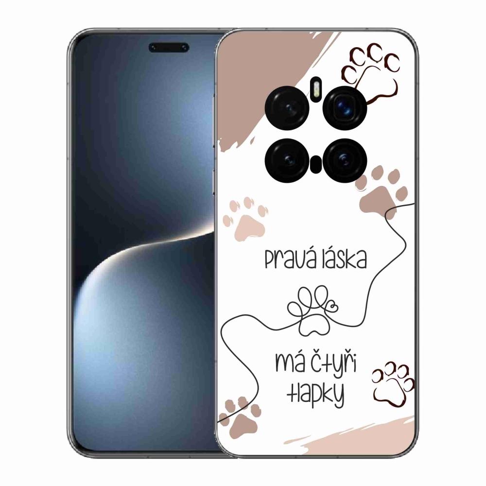 Gelový kryt mmCase na Honor Magic 7 Pro 5G - psí motiv 1 bílé pozadí