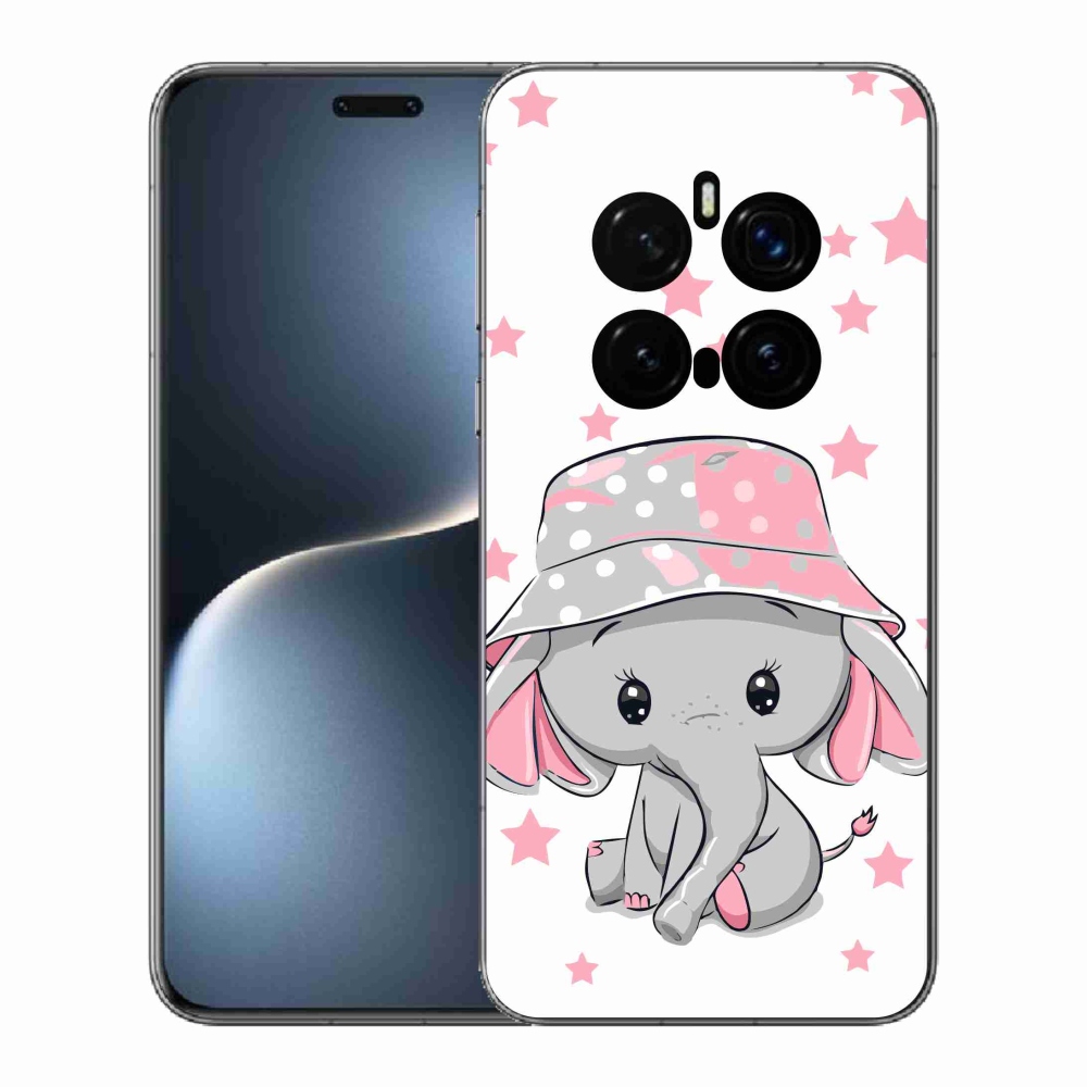 Gelový kryt mmCase na Honor Magic 7 Pro 5G - růžový slon