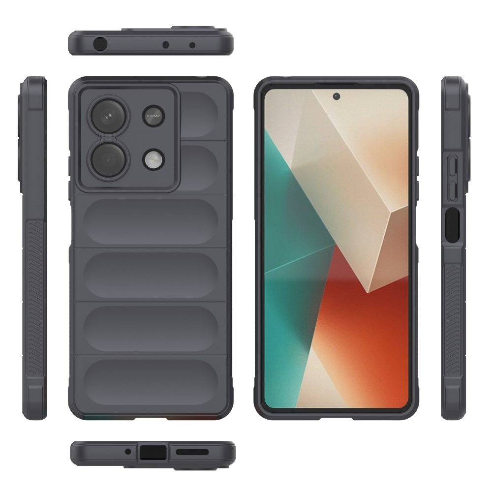 Rugg odolný gelový obal na Xiaomi Redmi Note 13 5G - tmavěšedý