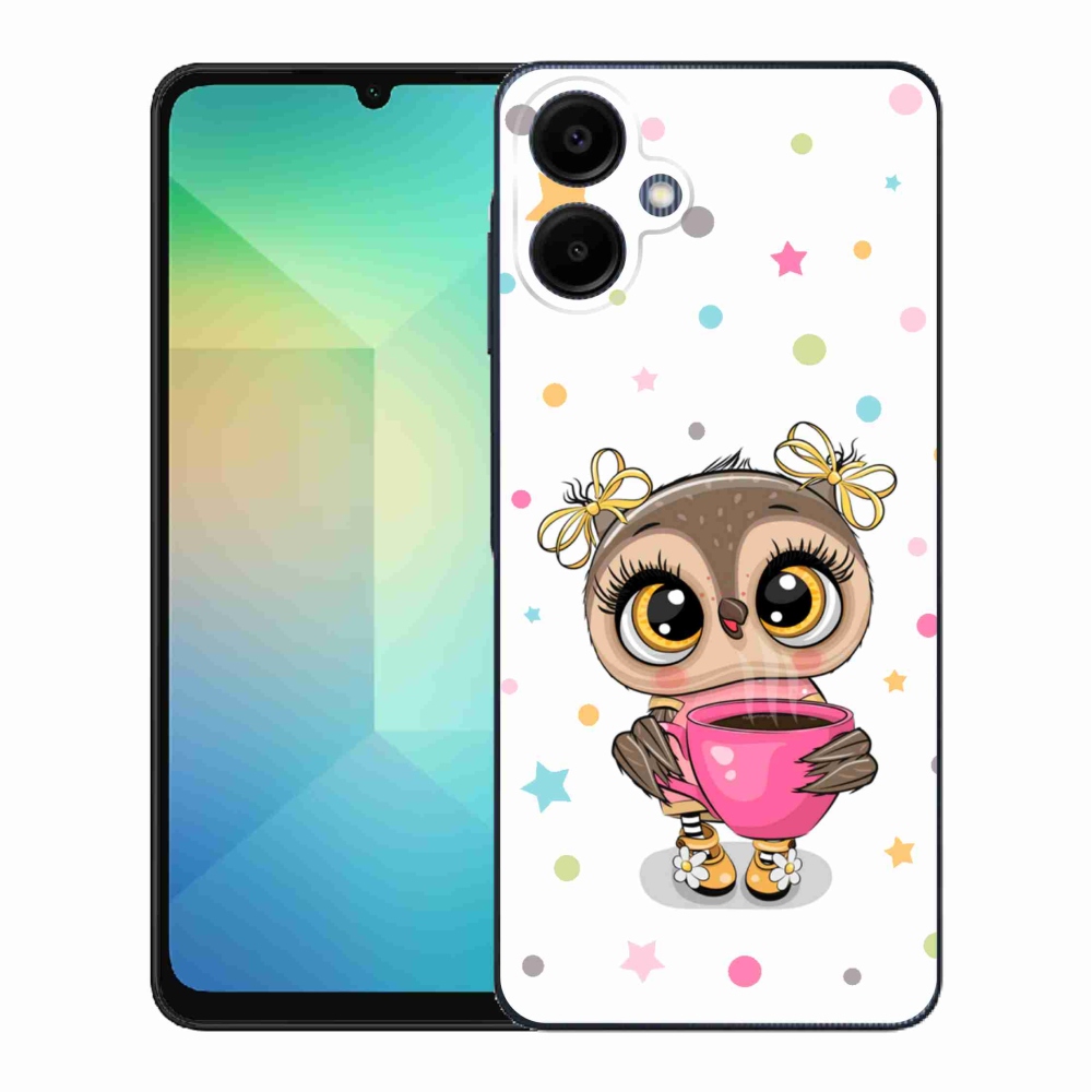 Gelový kryt mmCase na Samsung Galaxy A06 4G - kreslená sovička