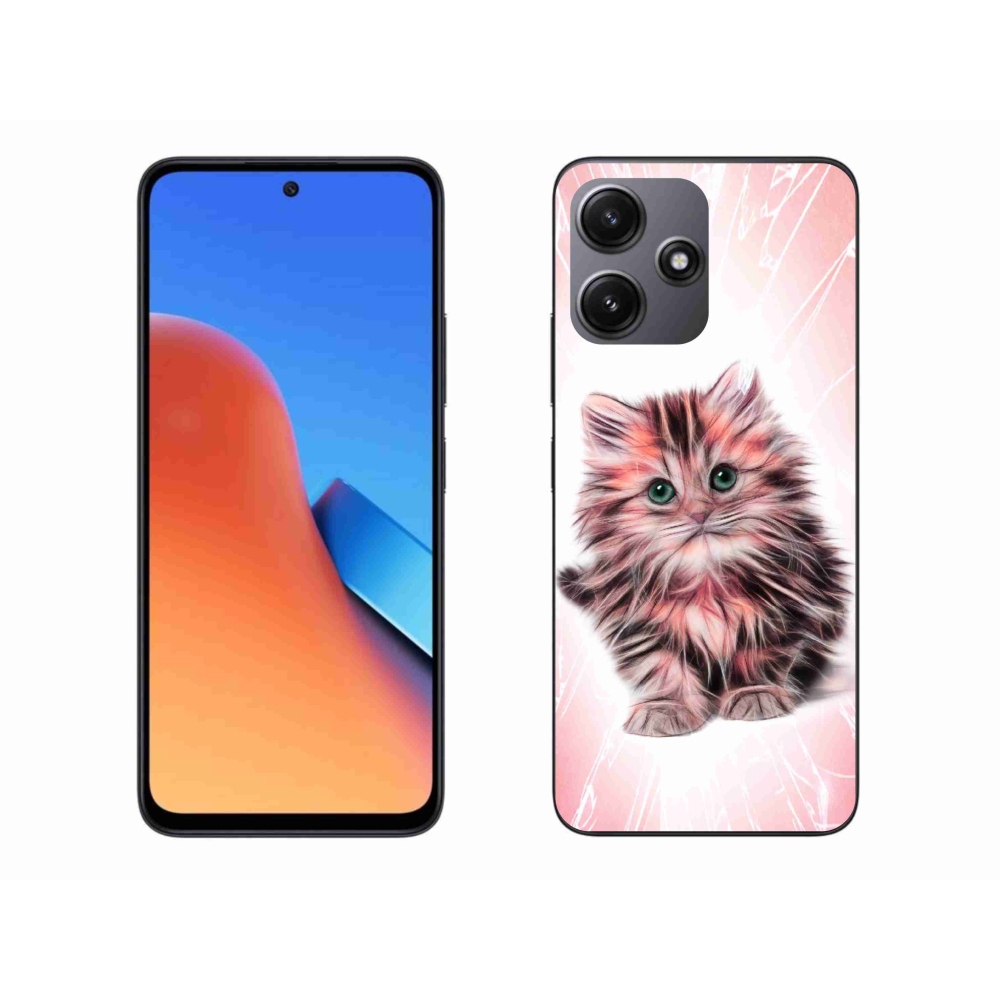 Gelový kryt mmCase na Xiaomi Redmi 12 5G - roztomilé kotě