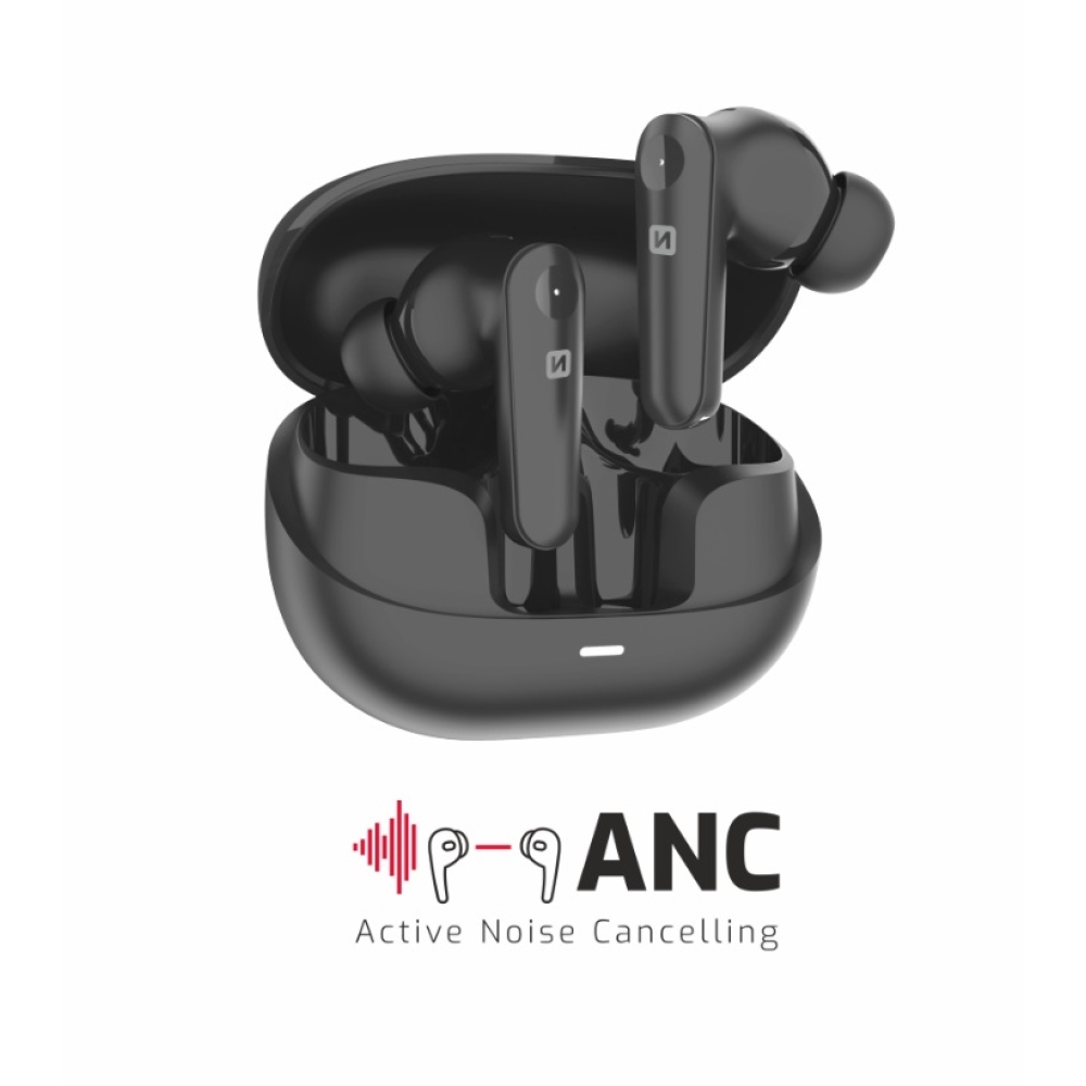 Swissten bluetooth sluchátka ANC Focus - černé