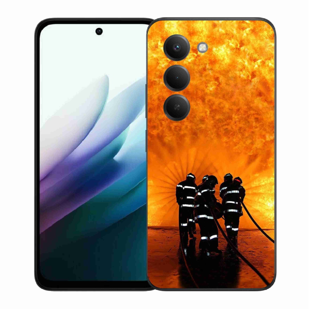Gelový kryt mmCase na Xiaomi Redmi 15 4G/5G (171mm) - požár