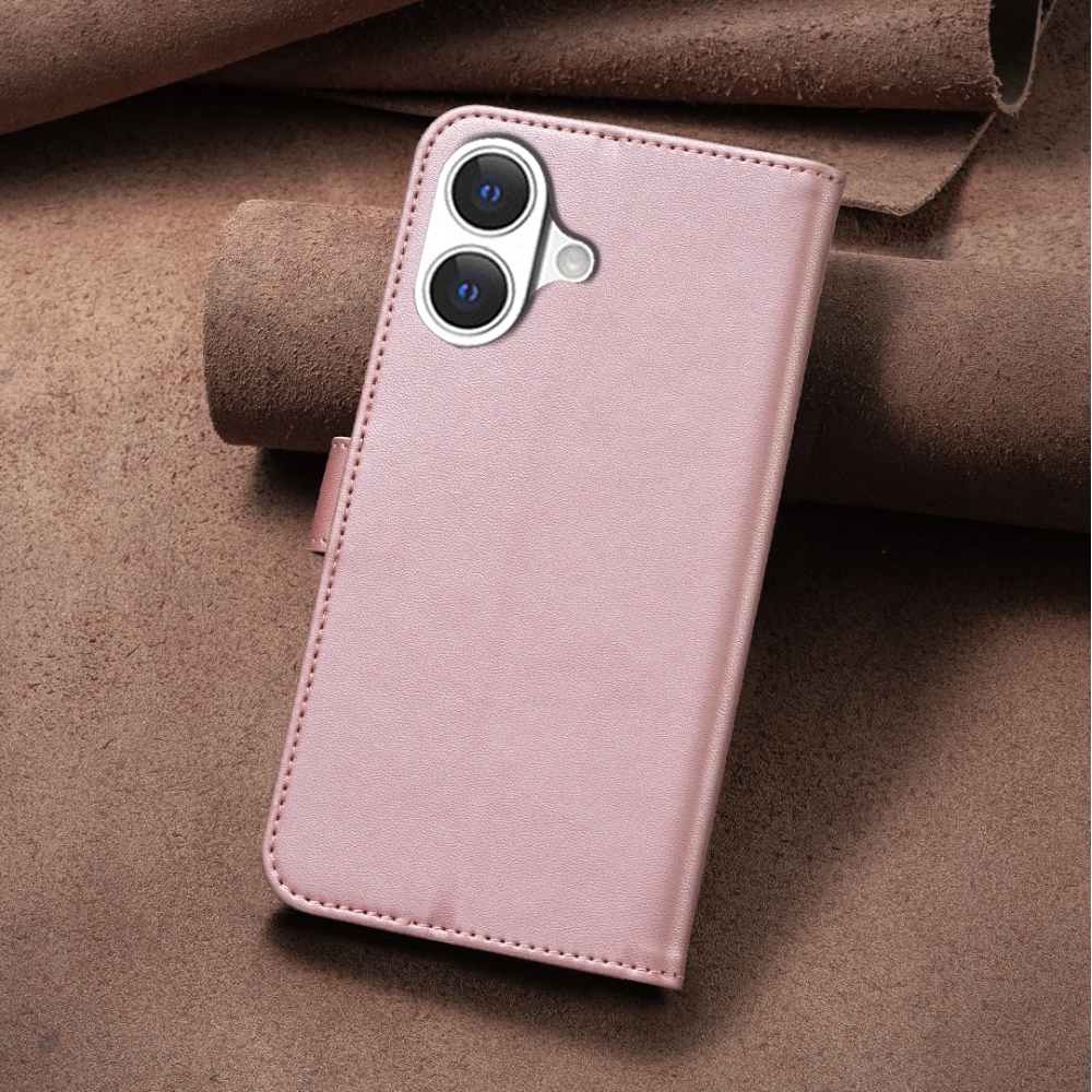 Clover knížkové pouzdro na iPhone 17 - růžové