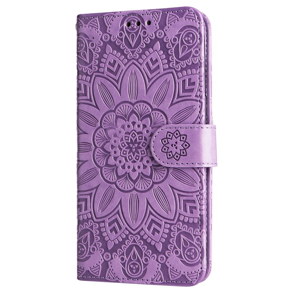 Sunflower knížkové pouzdro na Realme Note 60 - fialové