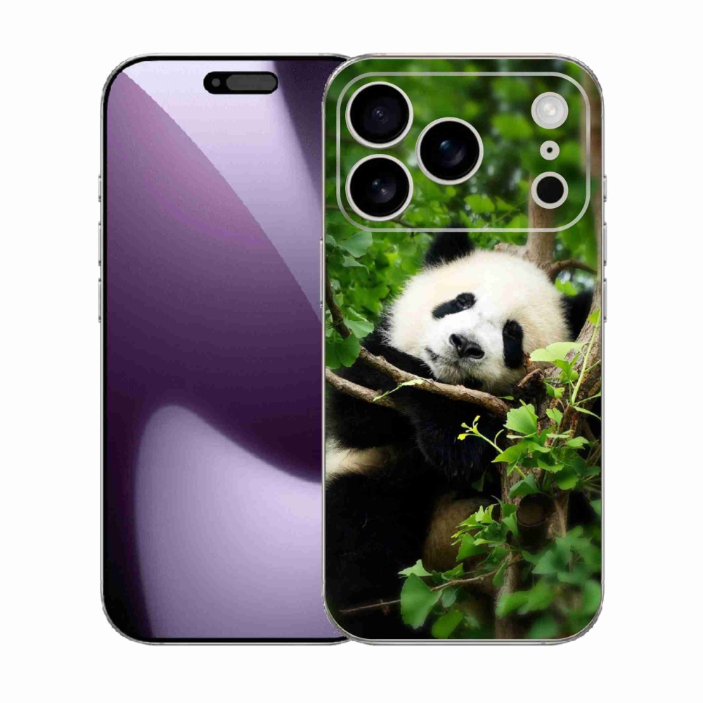 Gelový kryt mmCase na iPhone 17 Pro - panda