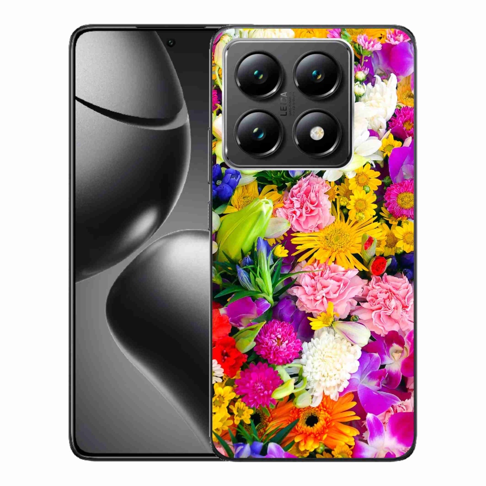 Gelový kryt mmCase na Xiaomi 14T - květiny 12