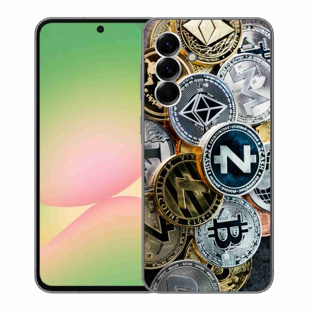 Gelový kryt mmCase na Samsung Galaxy A56 5G - kryptoměny