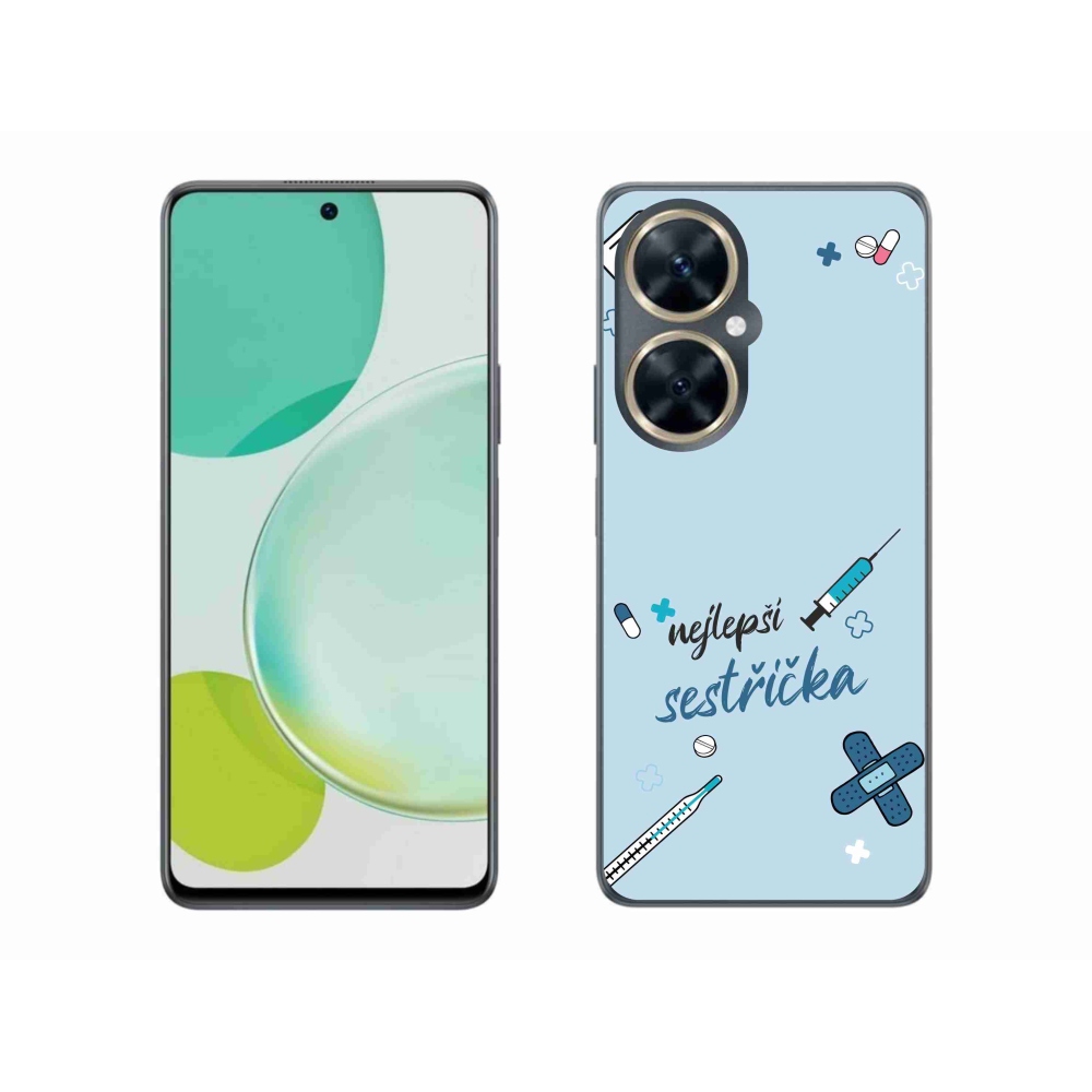 Gelový kryt mmCase na Huawei Nova 11i - nejlepší sestřička modré pozadí