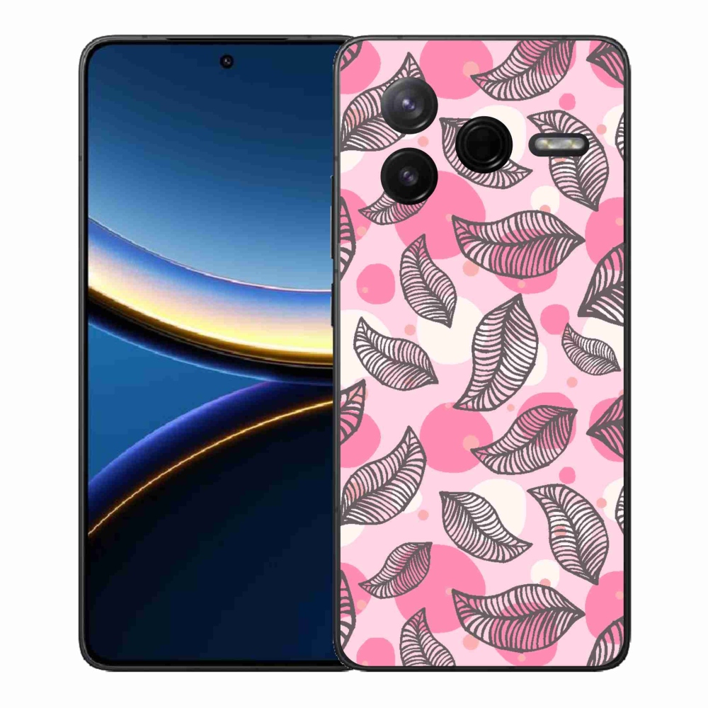 Gelový kryt mmCase na Xiaomi Poco F7 Pro - kreslené padající listy
