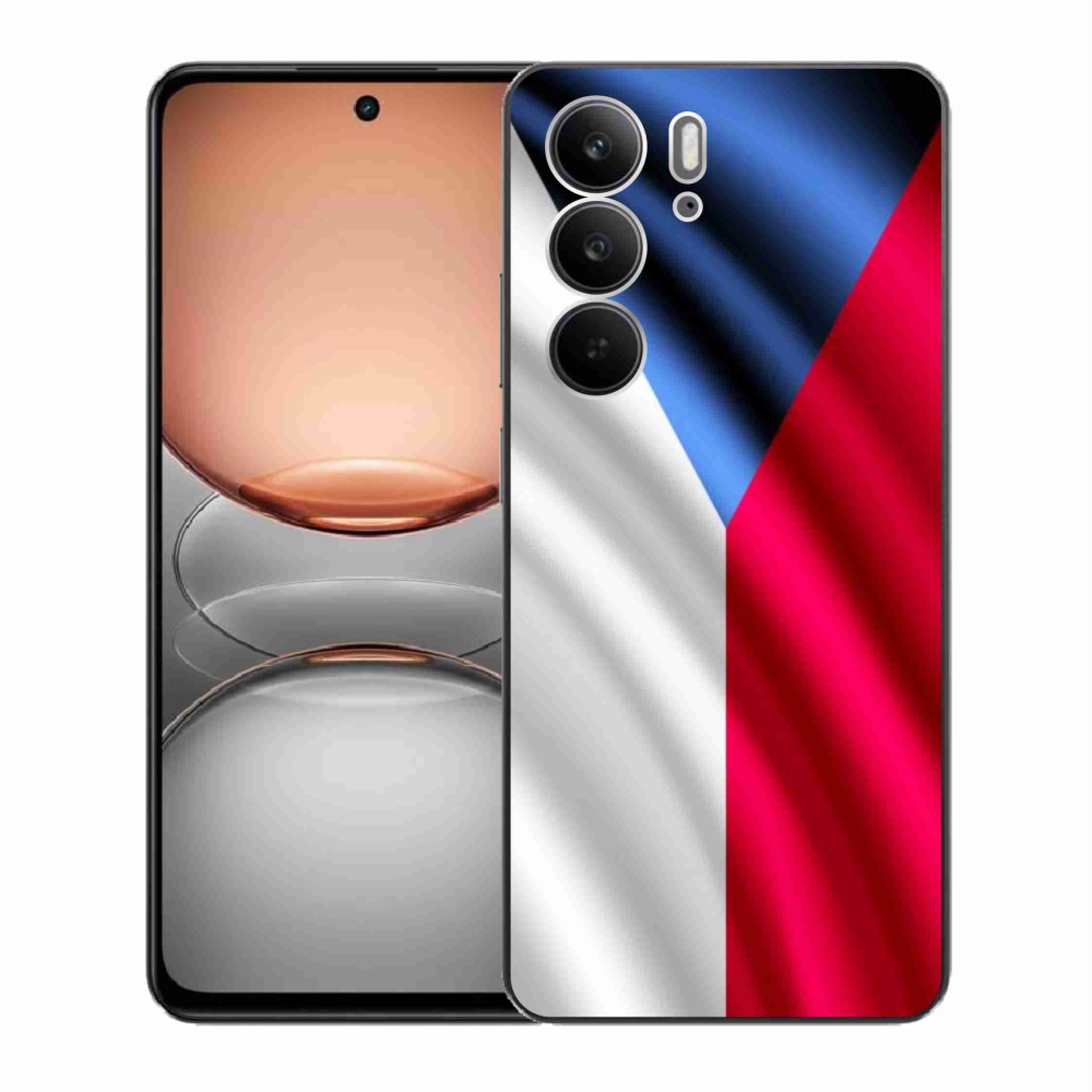 Gelový kryt mmCase na Realme C75 - česká vlajka