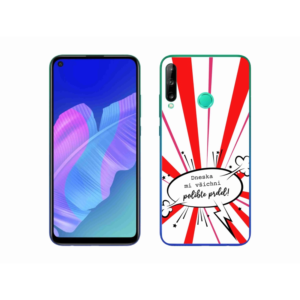 Gelový kryt mmCase na Huawei P40 Lite E - vtipný text 15 bílé pozadí
