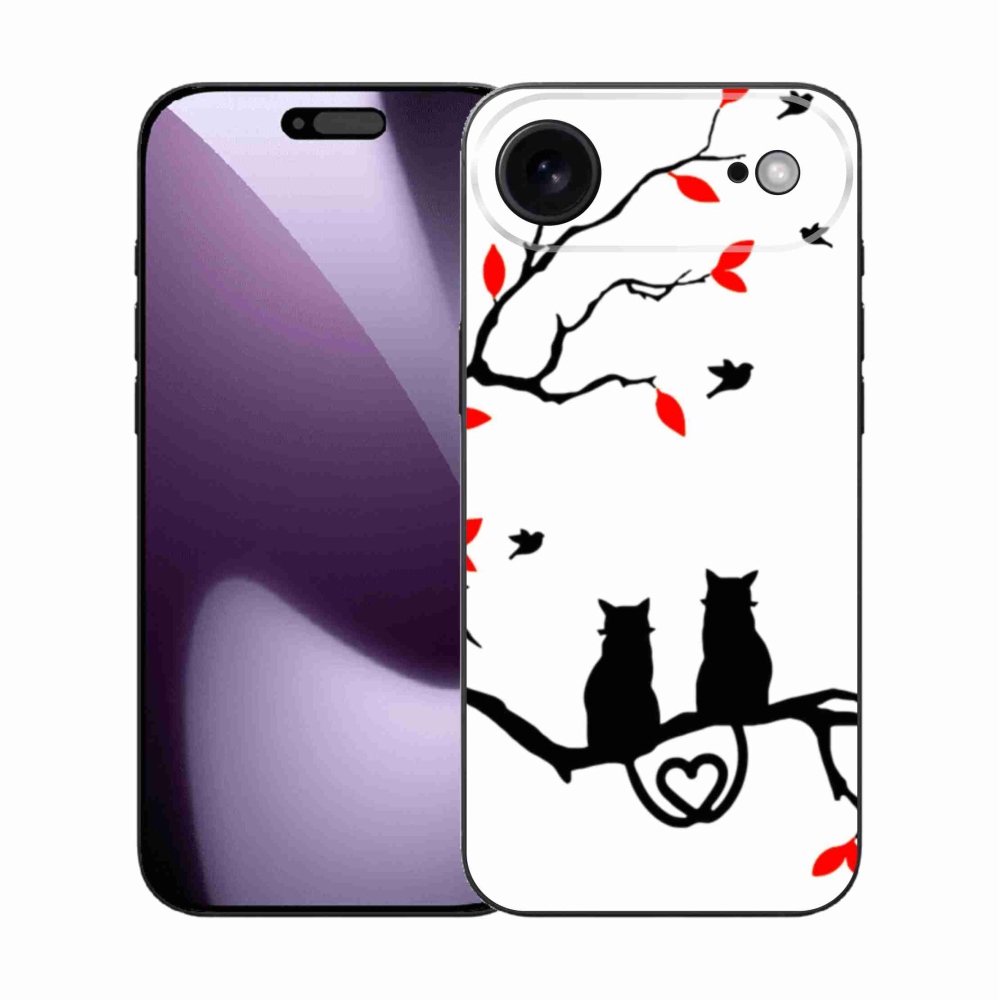 Gelový kryt mmCase na iPhone 17 Air - kočičí láska