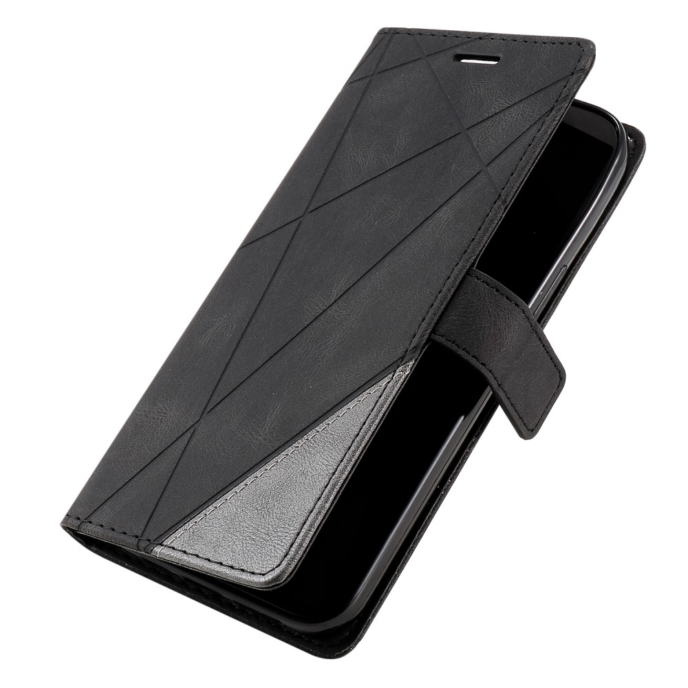 Lines knížkové pouzdro na Xiaomi Redmi Note 14 5G - černé