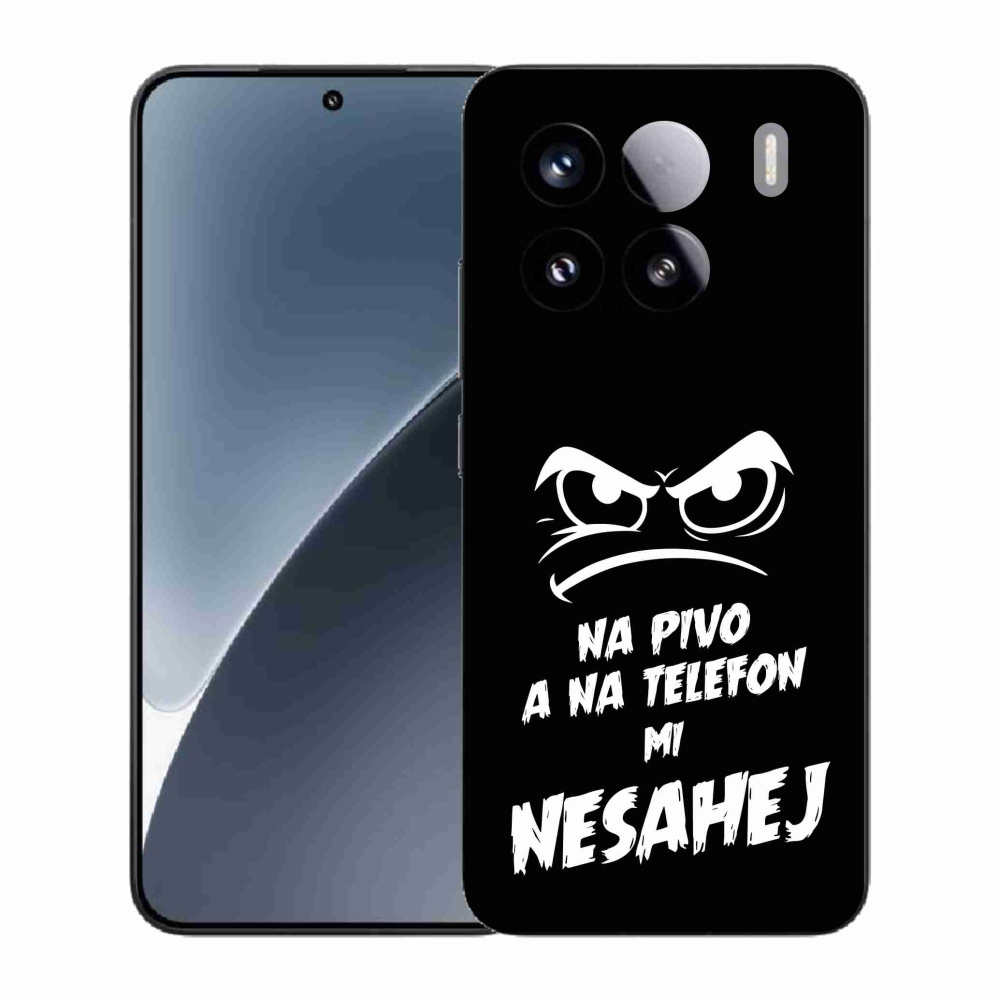 Gelový kryt mmCase na Xiaomi 15 - pivní motiv 2 černé pozadí