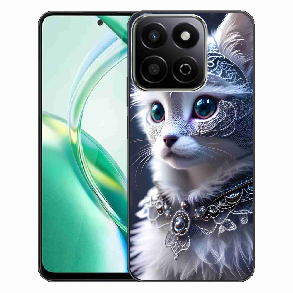 Gelový kryt mmCase na Honor 200 Smart 5G - bílá kočka