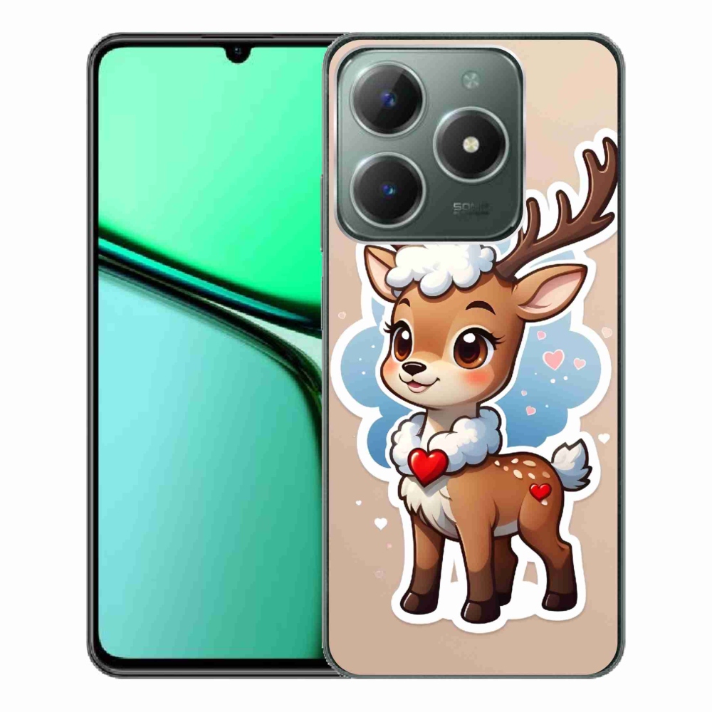 Gelový kryt mmCase na Realme C61 - kreslený sob