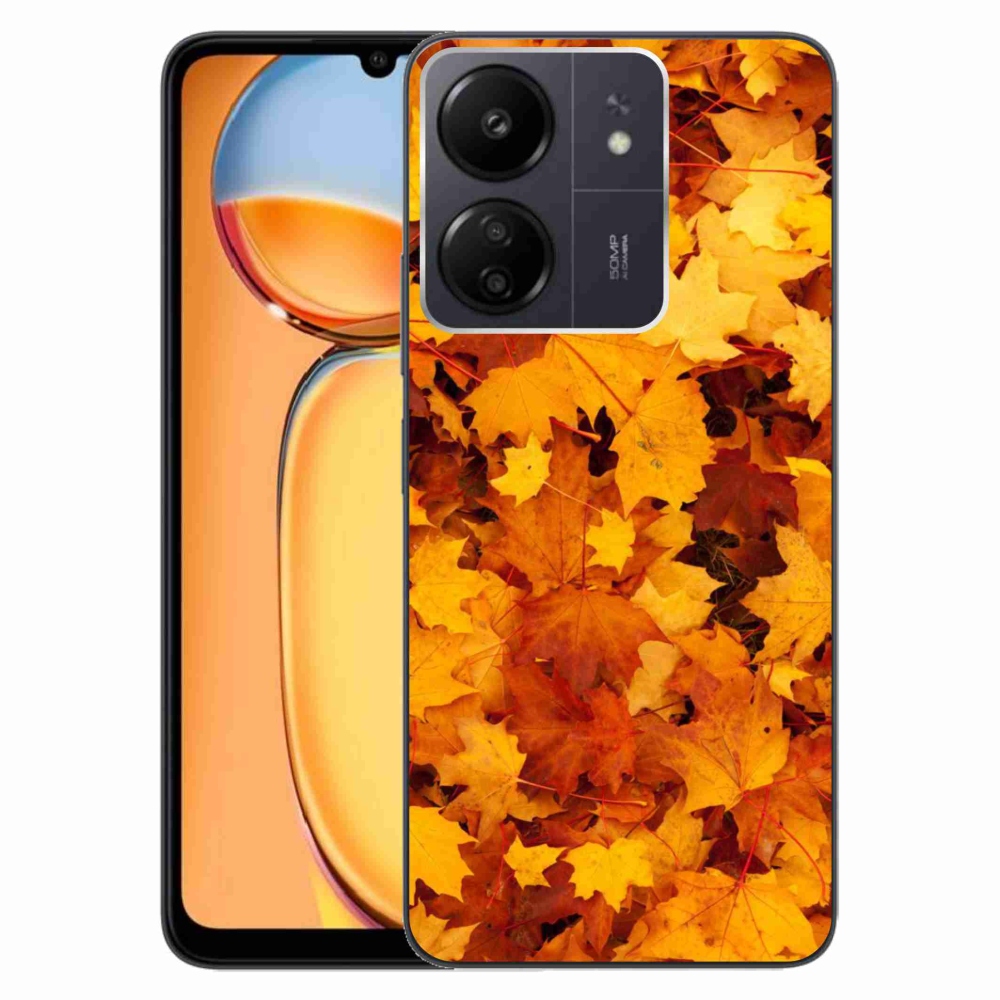 Gelový kryt mmCase na Xiaomi Poco C65/Redmi 13C - javorové listy