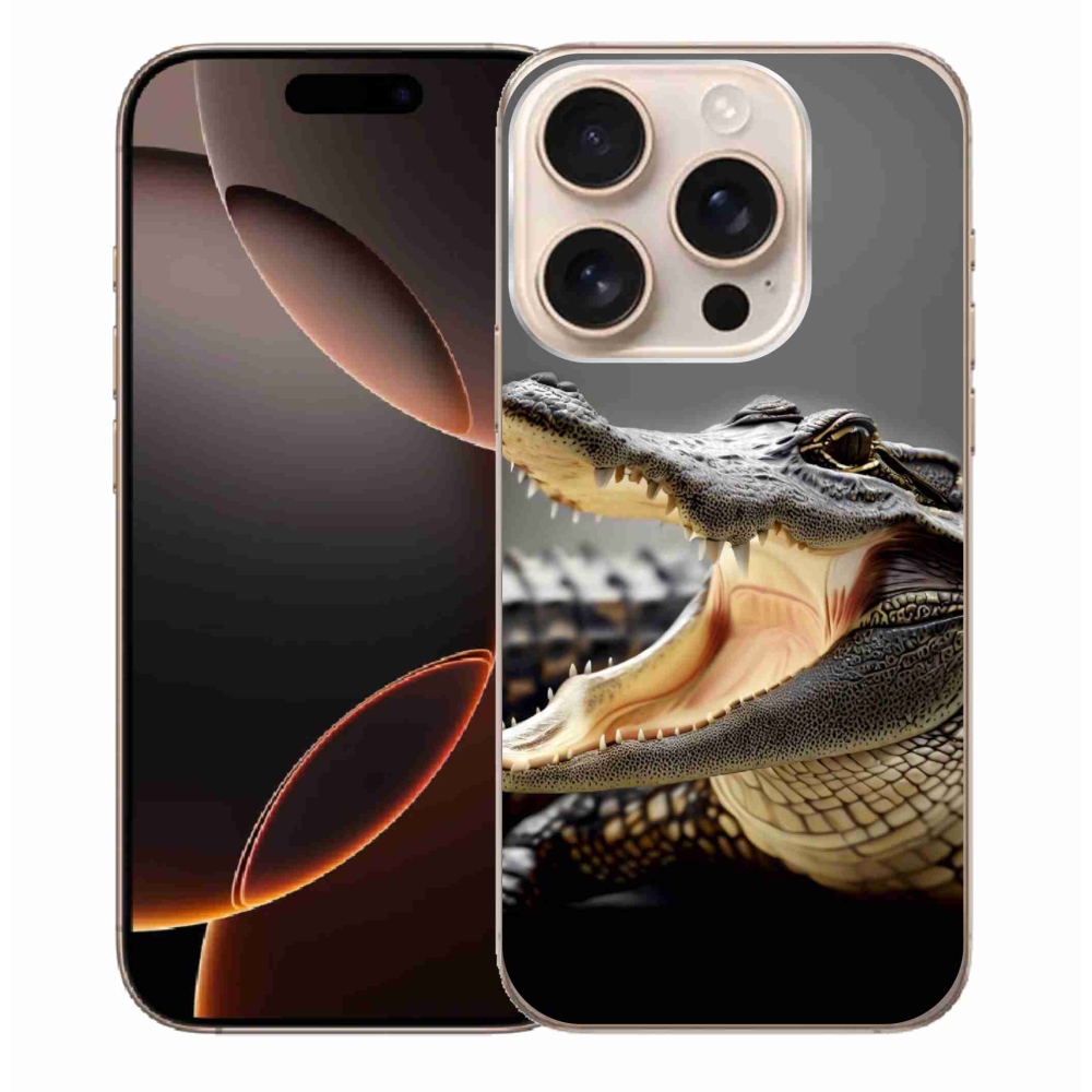 Gelový kryt mmCase na iPhone 16 Pro Max - krokodýl