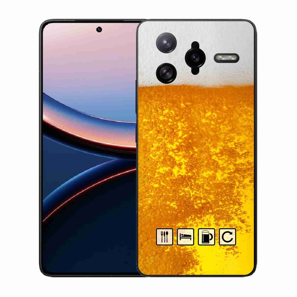 Gelový kryt mmCase na Xiaomi Poco F7 Ultra - pivní motiv 3