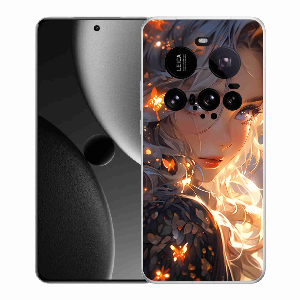 Gelový kryt mmCase na Xiaomi 15 Ultra - dívka a motýli