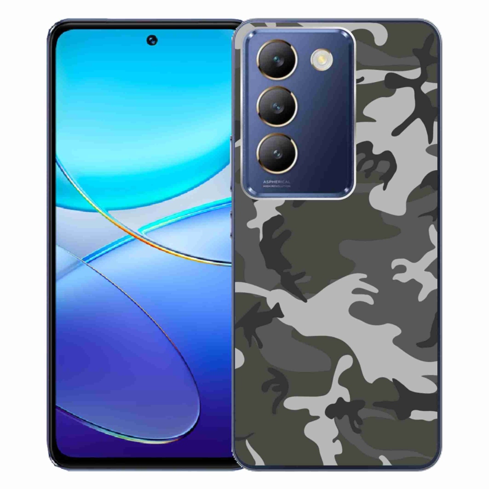 Gelový kryt mmCase na Vivo V40 SE 4G/5G - maskáčový vzor