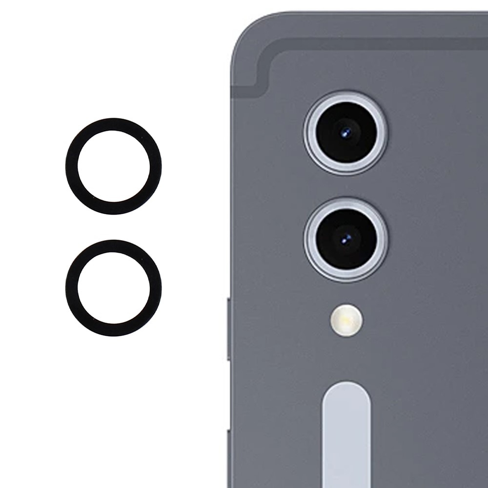 Sklo čočky fotoaparátu na Samsung Galaxy Tab S10 Ultra/S10+/S9 FE+/S9 Ultra/S9+ - černé