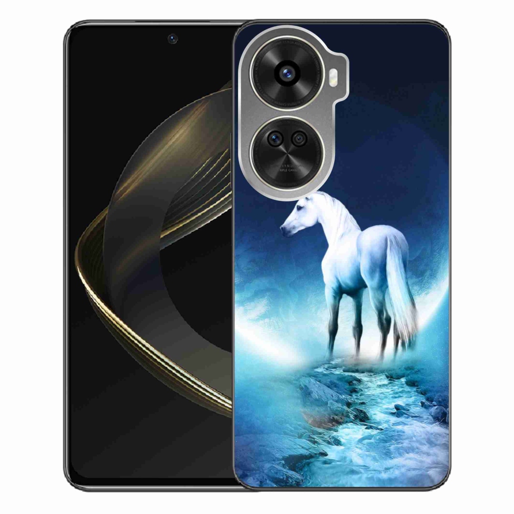 Gelový kryt mmCase na Huawei Nova 12 SE - bílý jednorožec