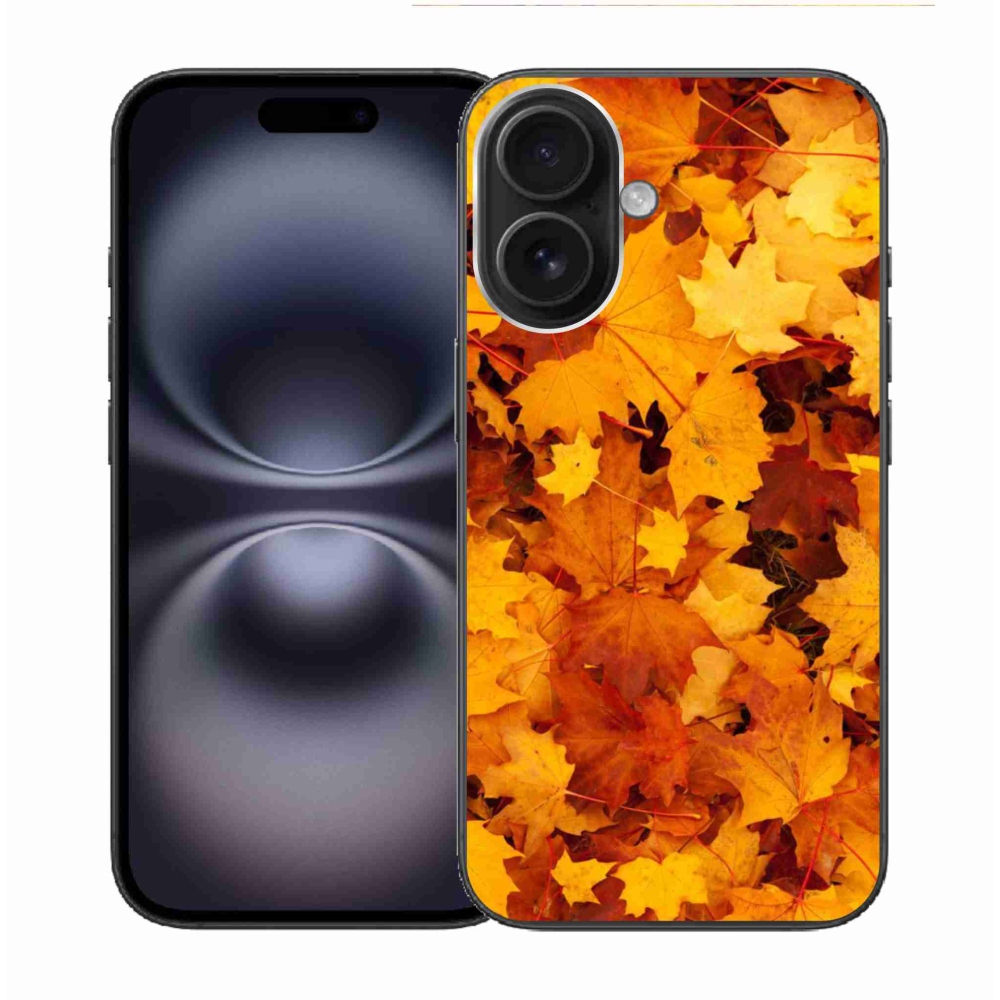 Gelový kryt mmCase na iPhone 16 - javorové listy