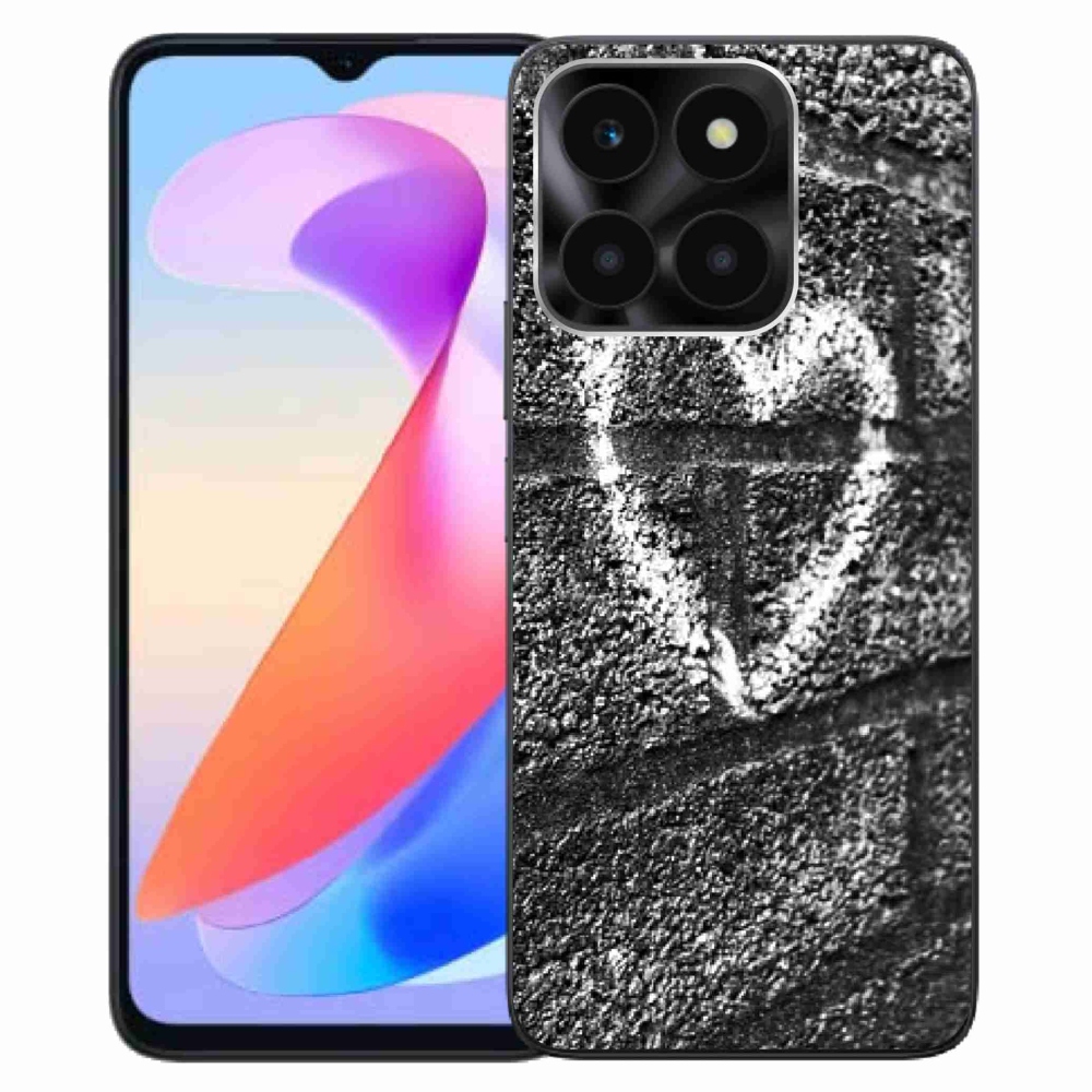 Gelový kryt mmCase na Honor X6a - srdce na zdi