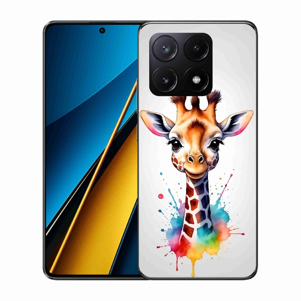 Gelový kryt mmCase na Xiaomi Poco X6 Pro 5G - žirafa 1