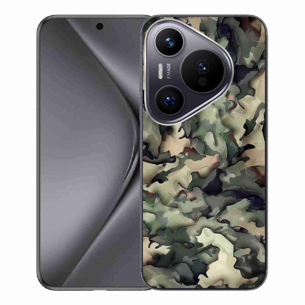 Gelový kryt mmCase na Huawei Pura 70 Pro - maskáčový vzor 9