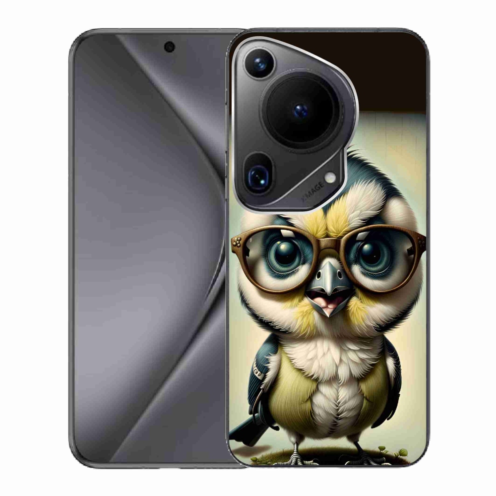 Gelový kryt mmCase na Huawei Pura 70 Ultra - mládě s brýlemi
