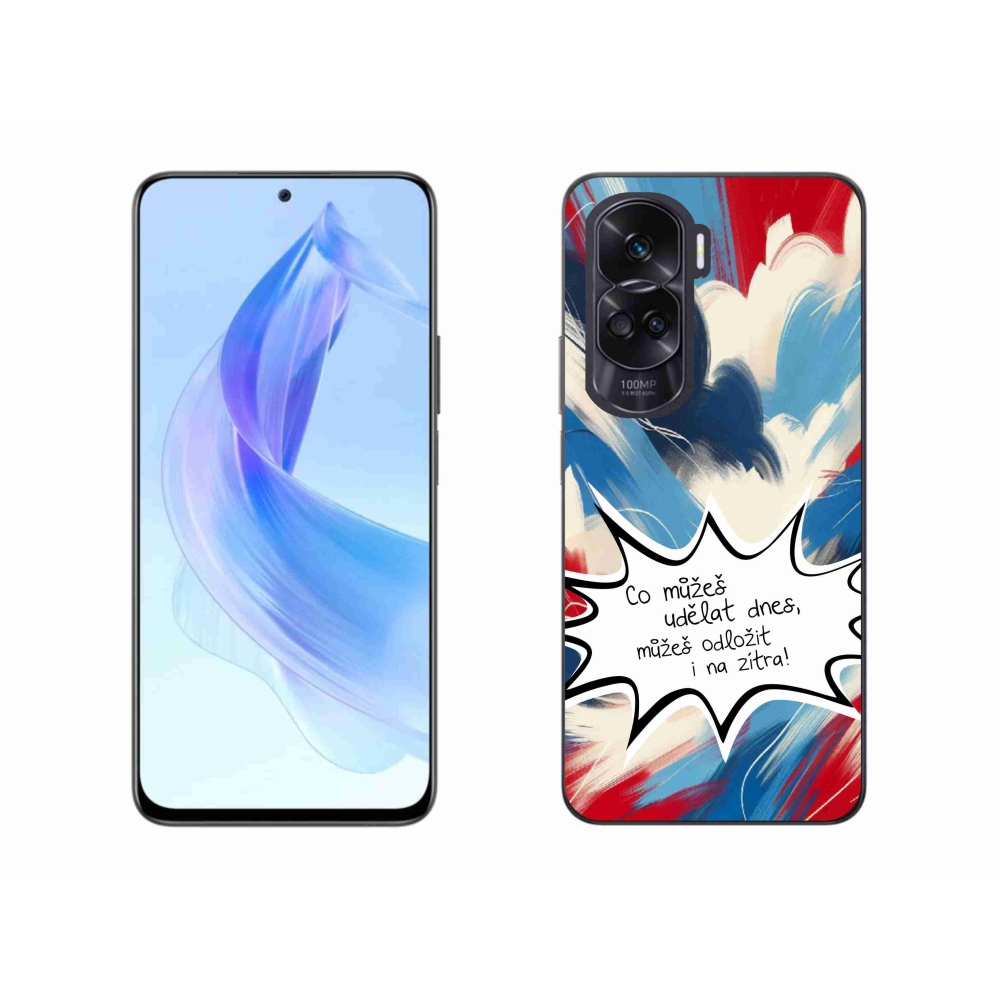 Gelový kryt mmCase na Honor 90 Lite - vtipný text 9 bílé pozadí