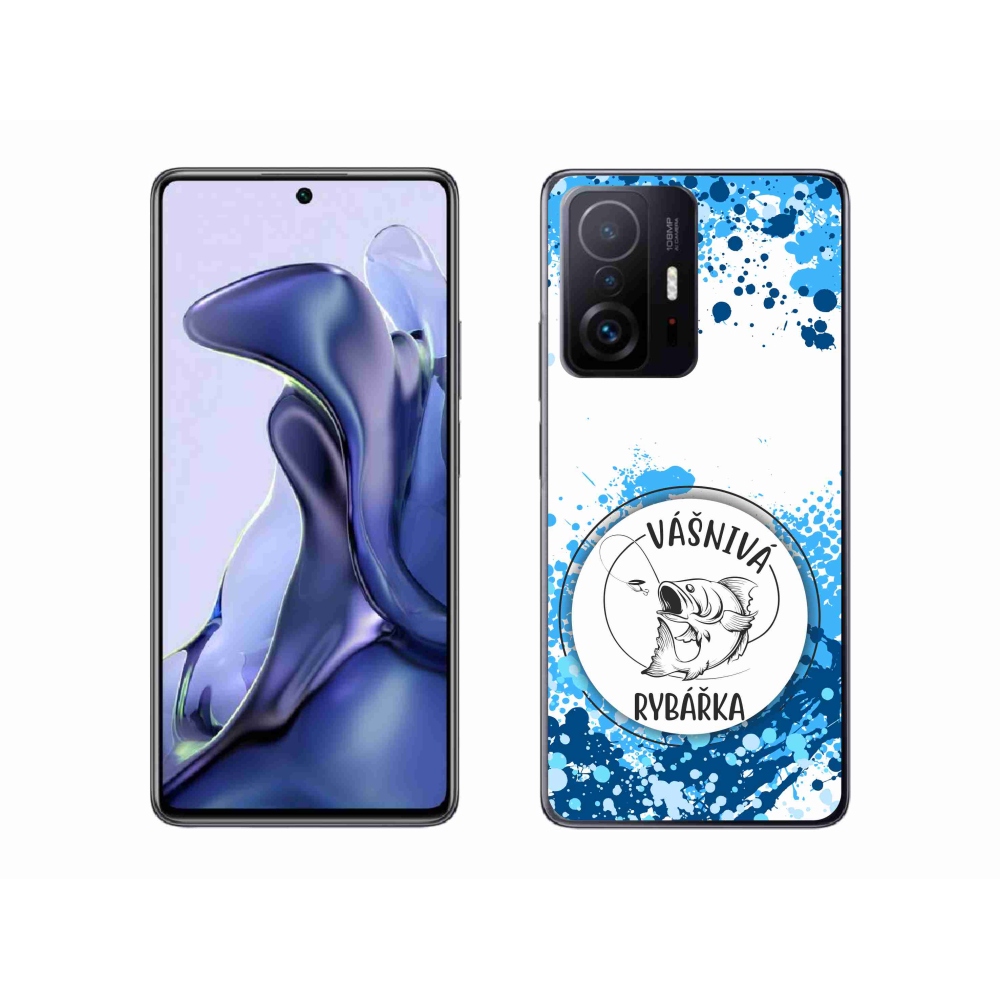 Gelový kryt mmCase na Xiaomi 11T Pro - vášnivá rybářka bílé pozadí