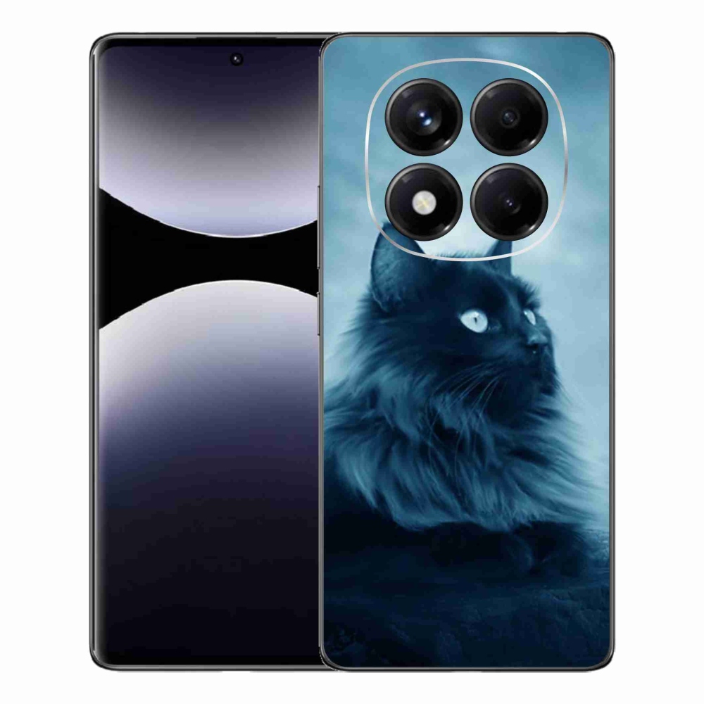 Gelový kryt mmCase na Xiaomi Redmi Note 14 Pro - černá kočka 1