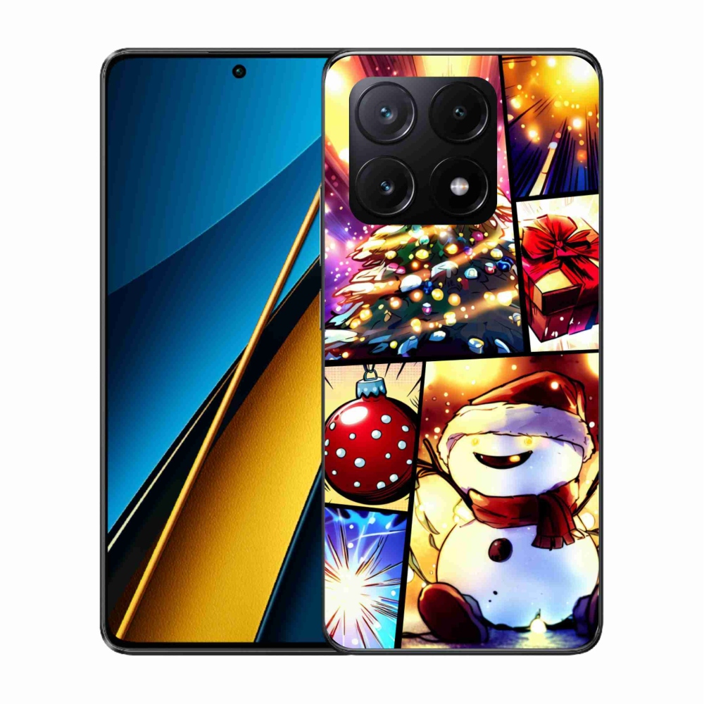 Gelový kryt mmCase na Xiaomi Poco X6 Pro 5G - vánoční motivy 1