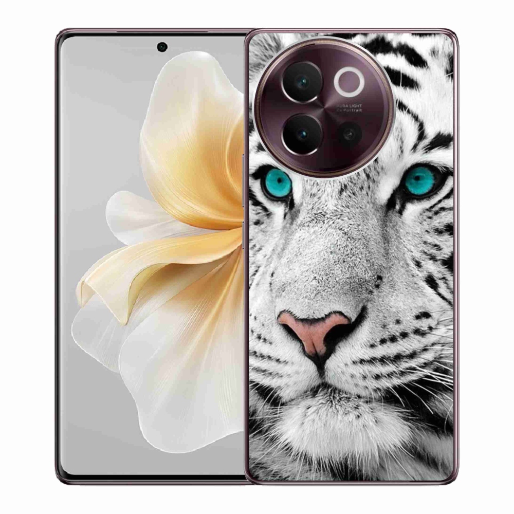 Gelový kryt mmCase na Vivo V40 Lite 5G - bílý tygr