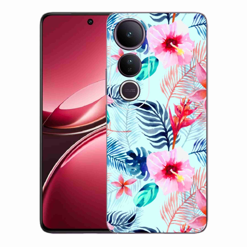 Gelový kryt mmCase na Vivo V50 Lite 4G/5G - květiny