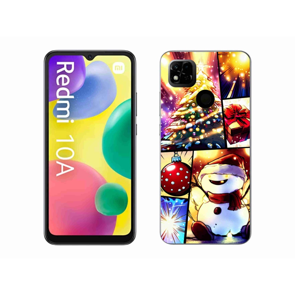 Gelový kryt mmCase na Xiaomi Redmi 10A - vánoční motivy 1