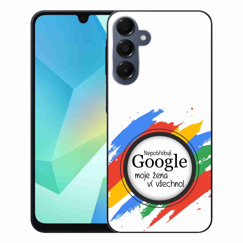 Gelový kryt mmCase na Samsung Galaxy A16 4G/5G - žena ví všechno bílé pozadí