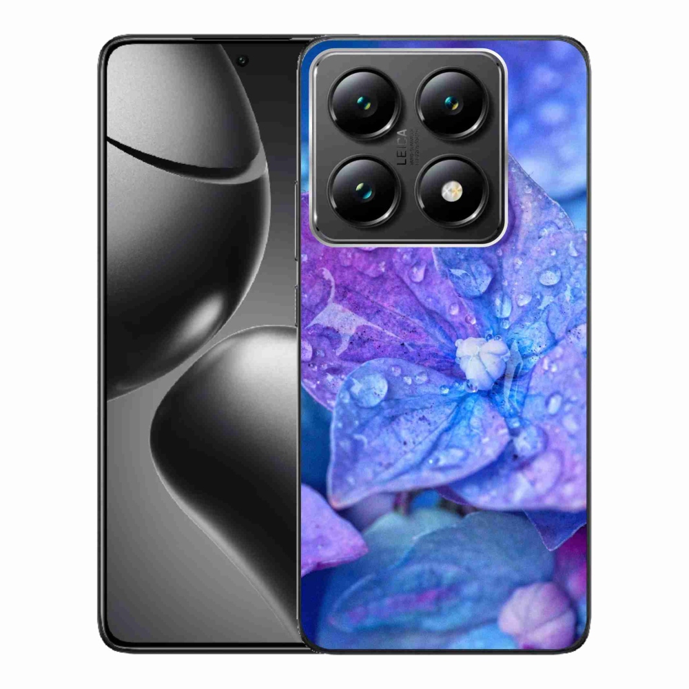 Gelový kryt mmCase na Xiaomi 14T Pro - fialový květ