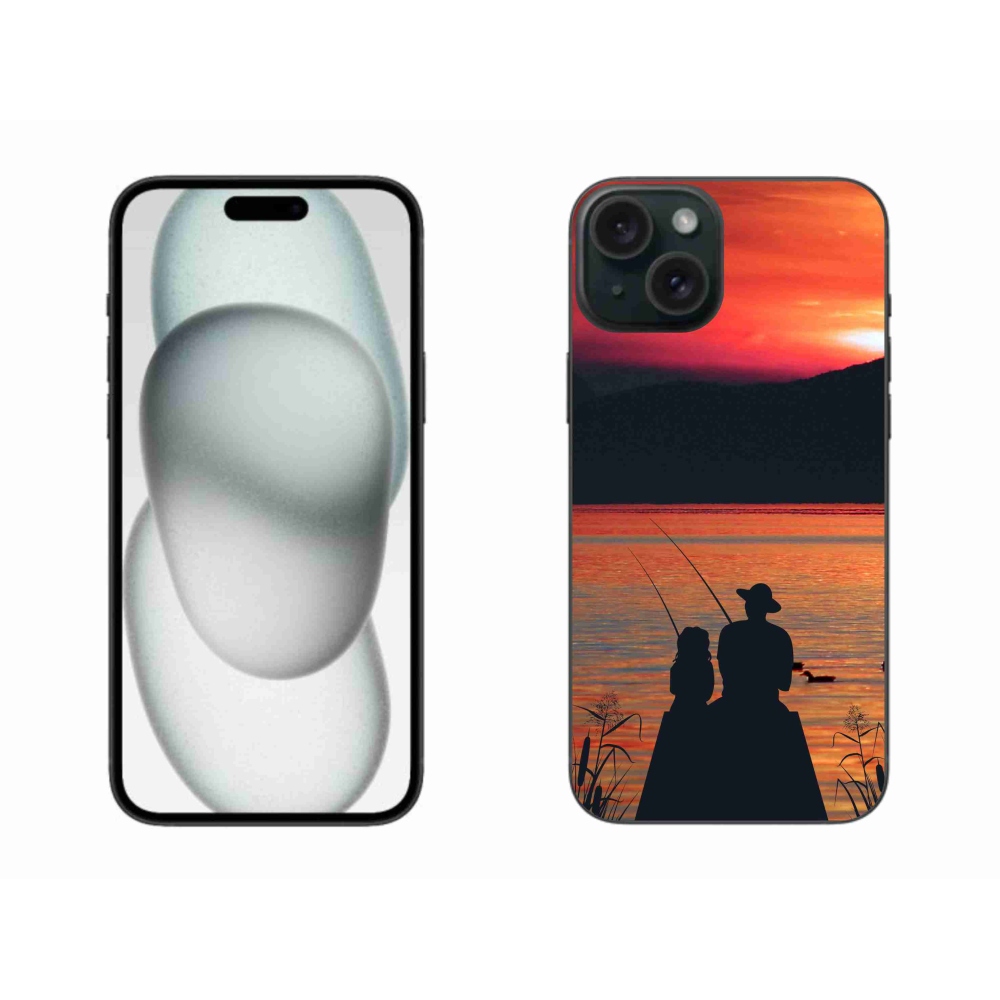 Gelový kryt mmCase na iPhone 15 Plus - rybaření 3