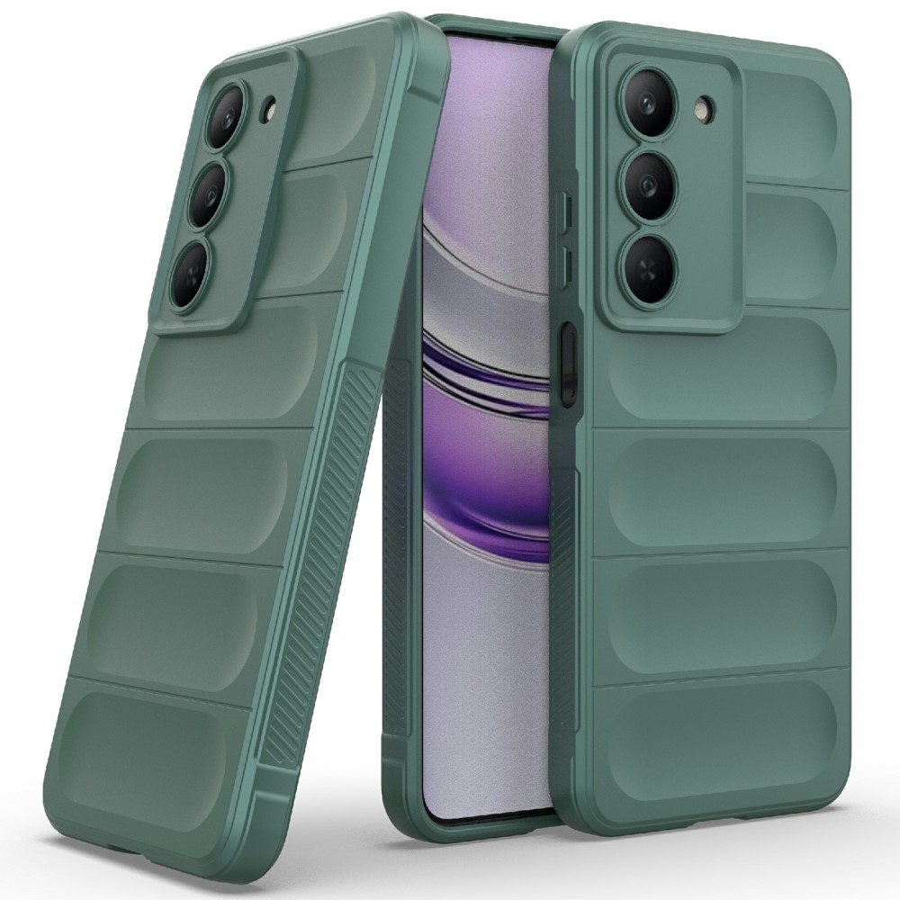 Rugg odolný gelový obal na Realme 14x 5G - zelený